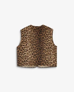 Veste sans manches réversible en velours côtelé leo Alexis