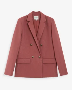 Veste tailleur à double boutonnage terracotta Parfaite